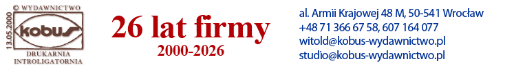 Wydawnictwo i Drukarnia Cyfrowa Kobus - Wrocław - Kalendarze, Albumy, Książeczki.